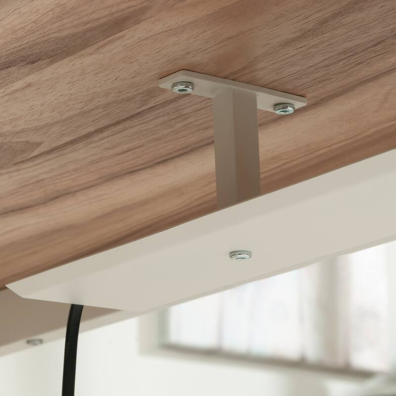 Metal Cord Management Trough, White