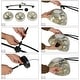 preview thumbnail 9 of 17, Modern 1/3-Light Black Chandelier with Mercury Glass Kitchen Island Light Fixture for Dining Room