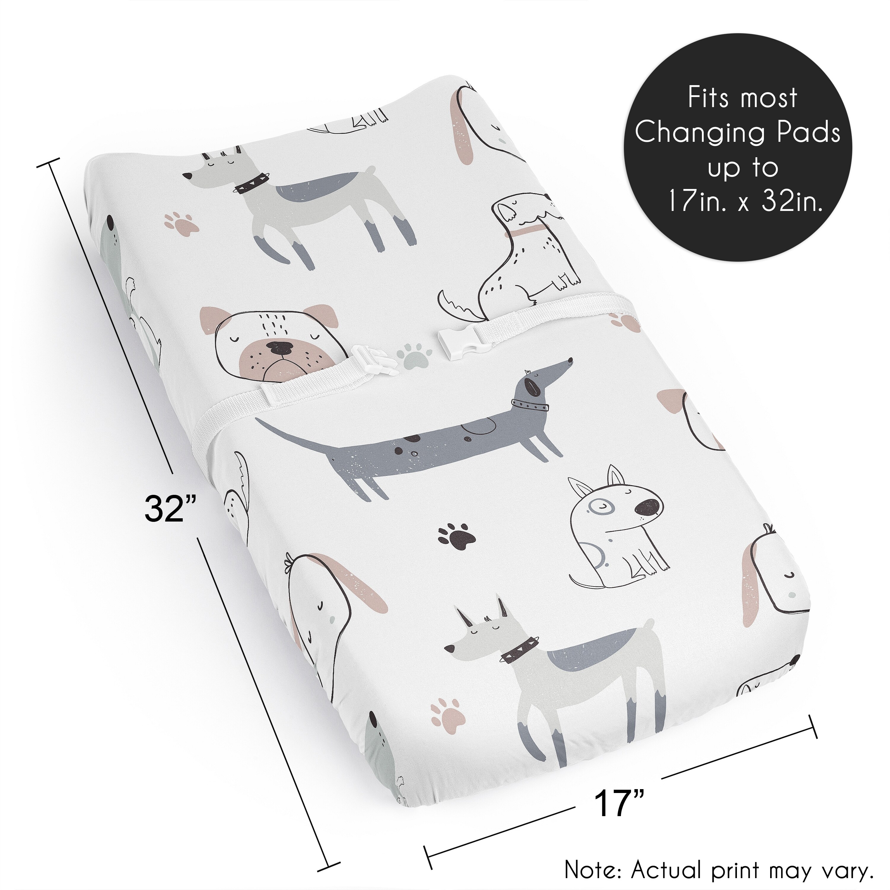 Changing Table Pad Sweet Jojo Designs Girl Changing Pad Cover - Main Image
