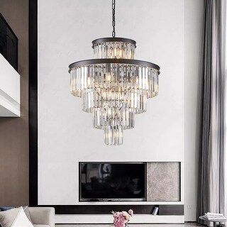 Black Luxury Crystal Chandelier - Bed Bath & Beyond - 41079601
