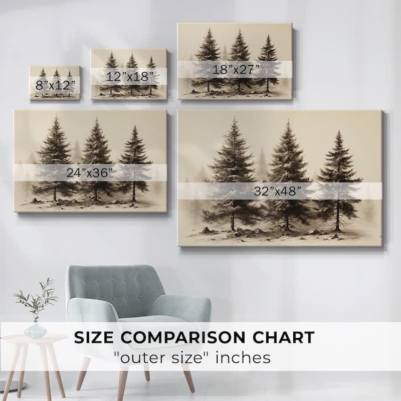 Vintage Landscape -CLXX -Gallery Wrapped Canvas