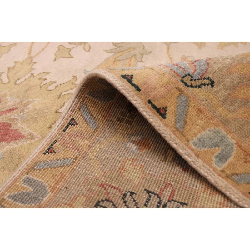 ECARPETGALLERY Hand-knotted Jules Serapi Ivory Wool Rug - 8'11 x 11'9