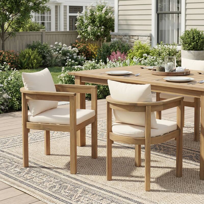 Christopher Knight Home - Carl Acacia Wood Outdoor Chairs (Set of 2)