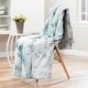 preview thumbnail 73 of 111, Chanasya Faux Fur Wolf Throw Blanket With Reversible Sherpa