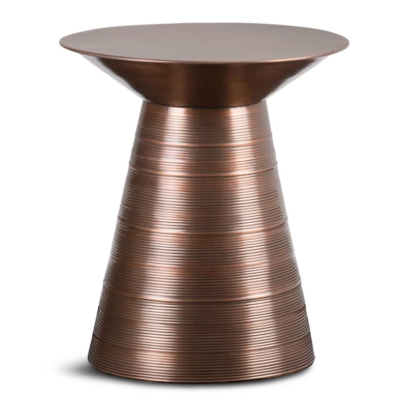 WYNDENHALL Bernhardt Industrial 18 inch Wide Metal Accent Side Table, Fully Assembled