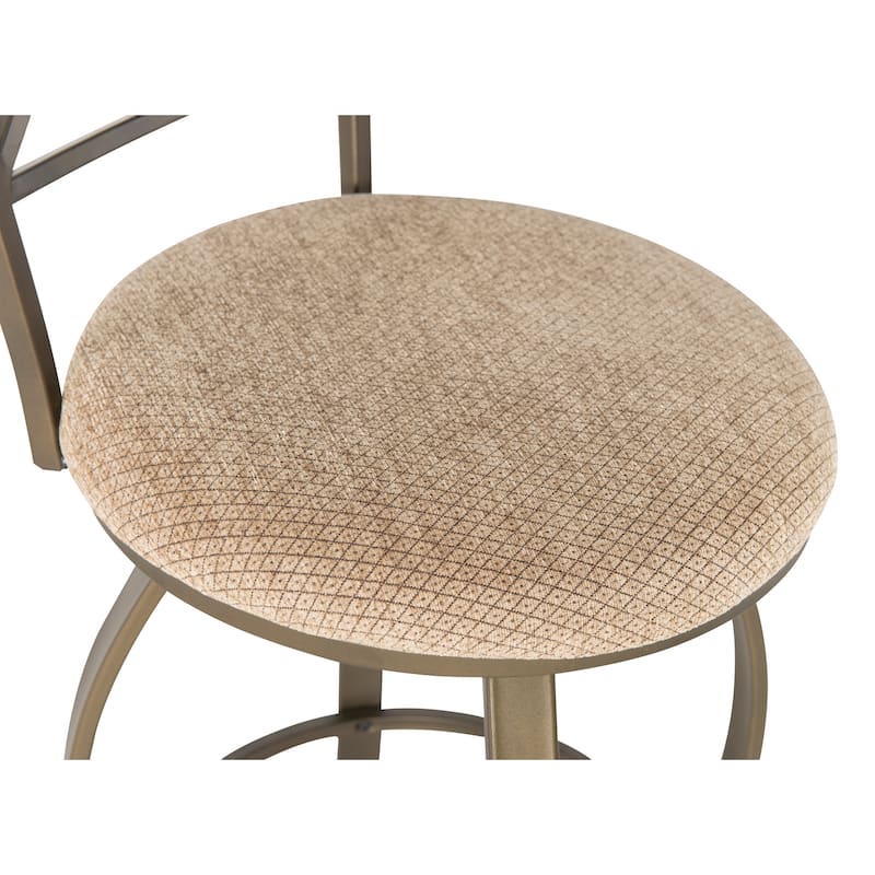 Linon Eden 30-inch Metal Swivel Barstool