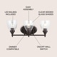 preview thumbnail 65 of 82, Magnolia Metal/Glass LED Vanity, by JONATHAN Y