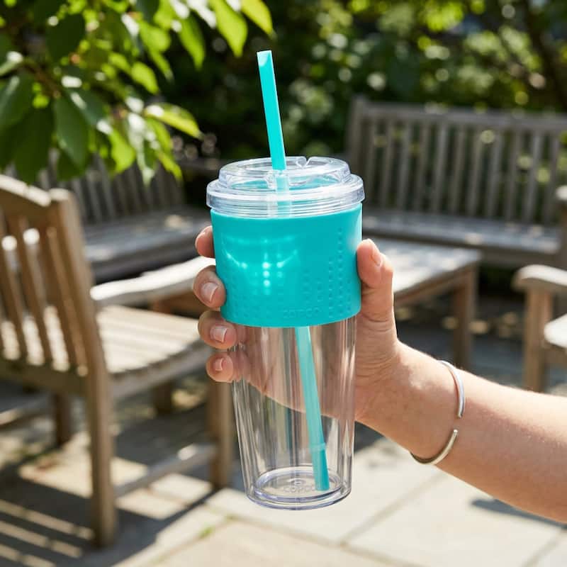 Copco Lock-n-Roll Double Wall 20-Ounce, Teal (2-Pack) - 20-Ounce