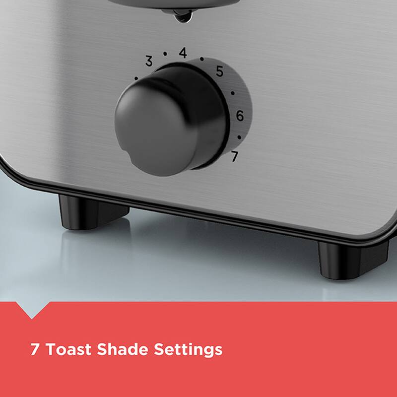 Black and Decker 2 Slice Stainless Steel Toaster