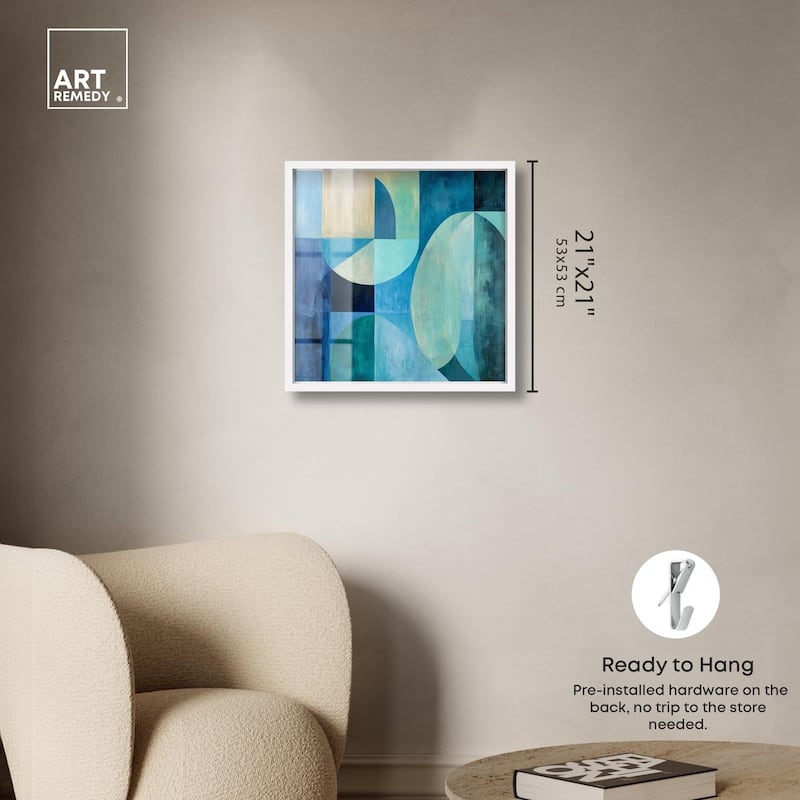 Color Blocks II Shadowbox by Art Remedy