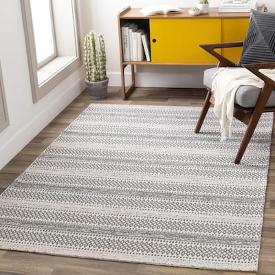 Livabliss La Casa Moroccan Stripe Cotton Area Rug