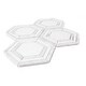 preview thumbnail 11 of 10, Santorini 4x4 Marble Hexagon Mosaic Tile - Floor, Wall & Backsplash