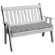 preview thumbnail 10 of 12, Poly 4' Traditional English Garden Bench White