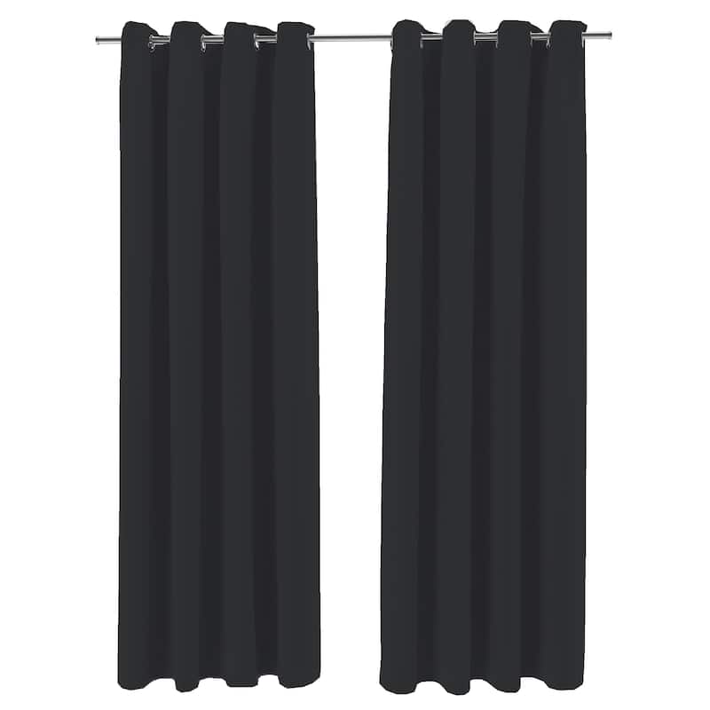 54" x 84" Solid Grommet Semi-Sheer Outdoor Curtain Panel - 54X84