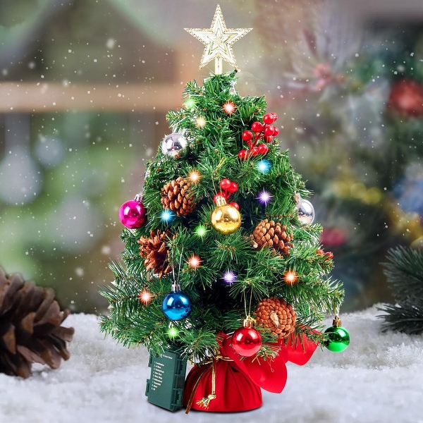 Tabletop prelit christmas trees discount