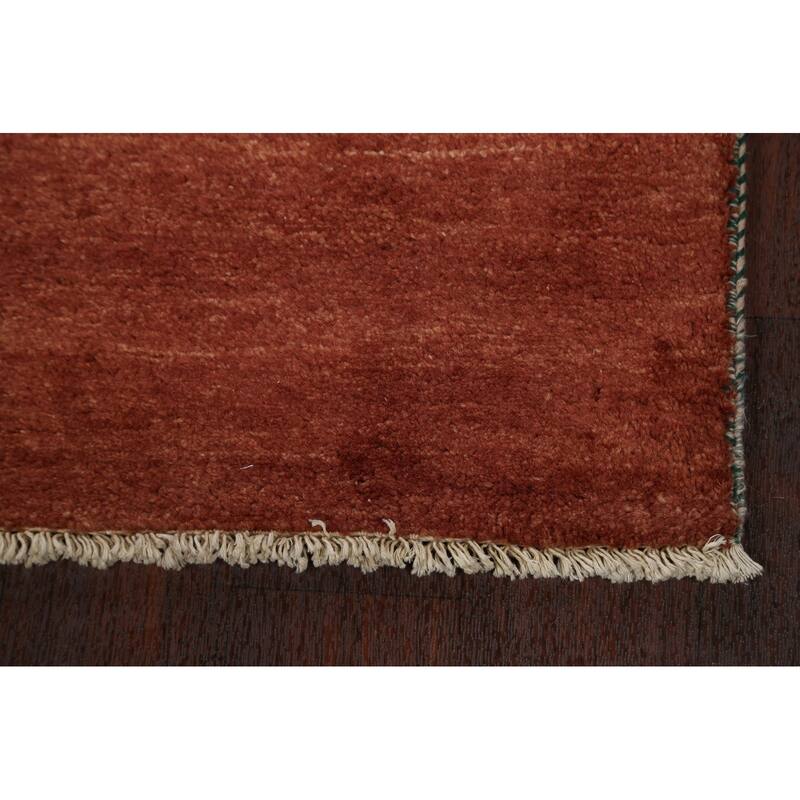 Modern Oriental Gabbeh Kashkoli Runner Rug Wool Hand-knotted Carpet - 2'7" x 10'3"