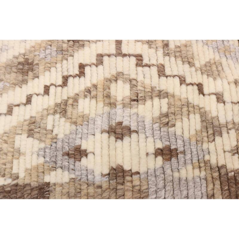 ECARPETGALLERY Hand-knotted Tangier Cream Wool Rug - 8'1 x 9'10