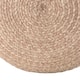 Santa Rosa Woven Jute-look Indoor/ Outdoor Solid Pouf - 18"X18"X12"