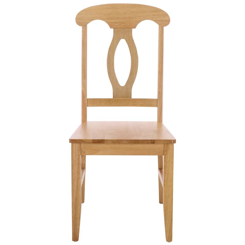 SAFAVIEH HOME Lieselotte Side Chair - 18"W x 21"D x 39"H - Light Oak