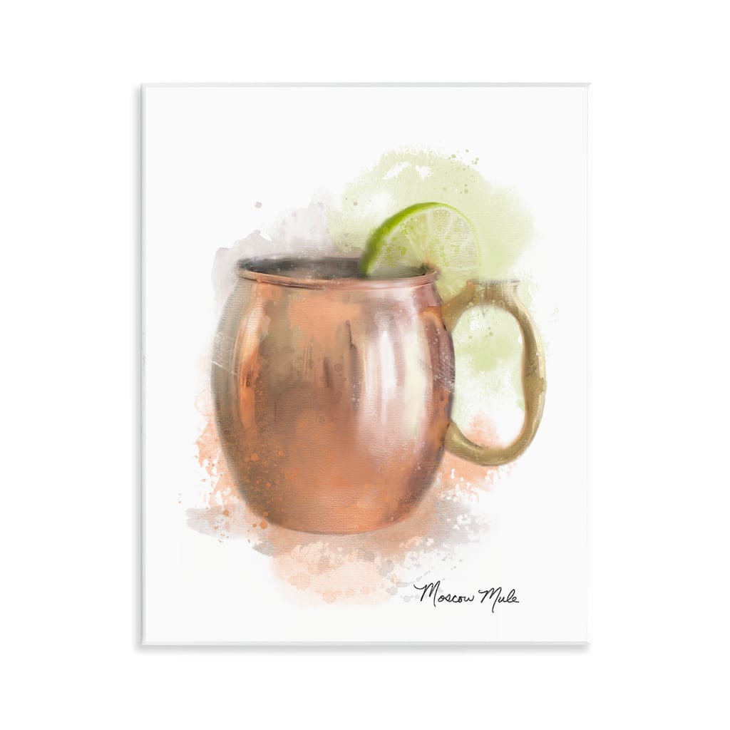 Stupell Soft Hued Moscow Mule Wall Plaque Art Design By Matthew Piotrowicz