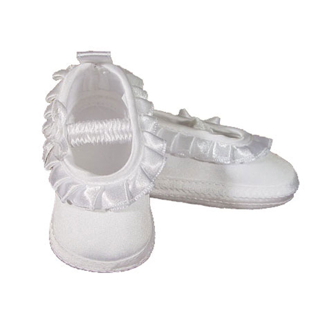 satin baby shoes christening