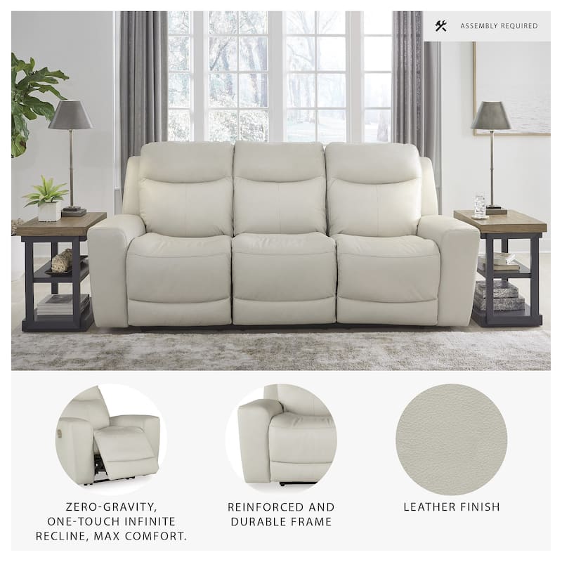 Signature Design by Ashley Mindanao Coconut Power Reclining Sofa - 89"W x 42"D x 43"H