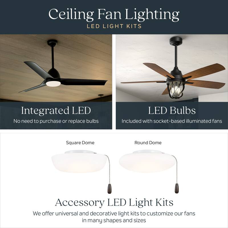 Gentry 65-inch LED Ceiling Fan (3-finish options)