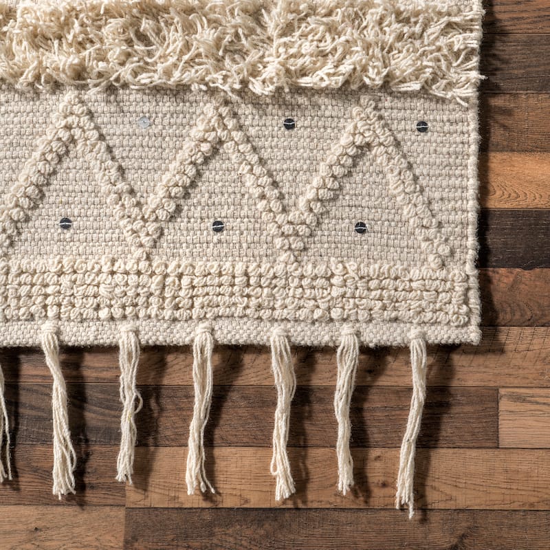 Chandy Textured Wool Area Rug