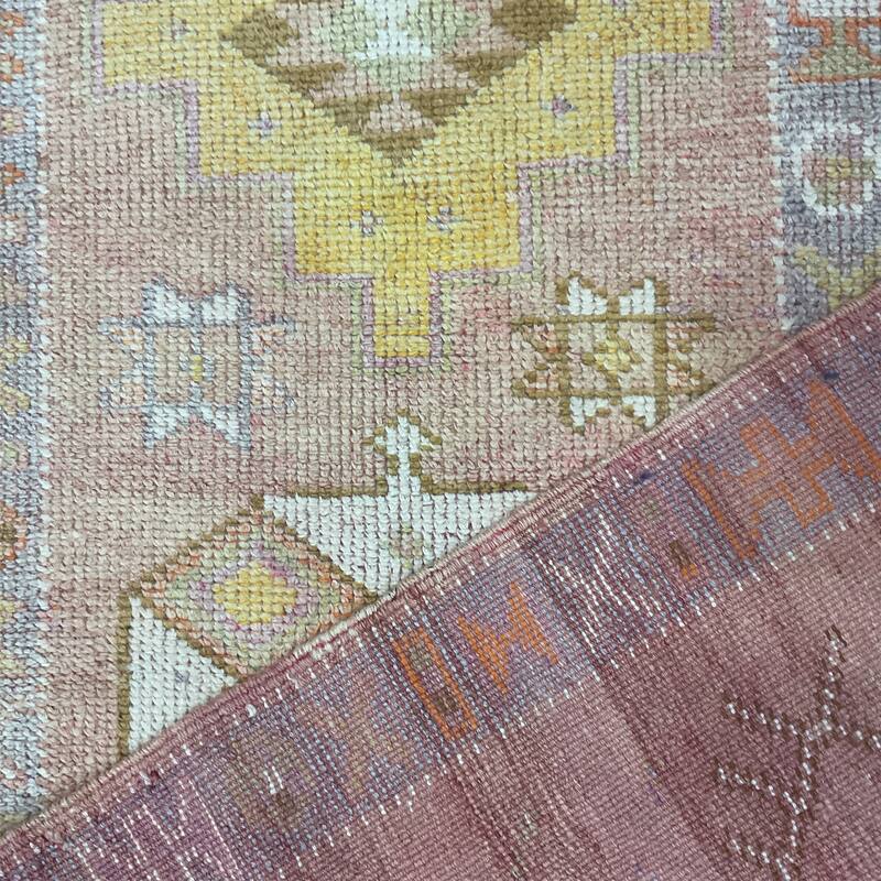 HERAT ORIENTAL Handmade Turkish Oushak Wool Runner - 2'8" x 13'7"