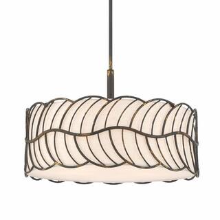 Wry Lighting Simbolo 5-light Pendant in Antique Black Iron