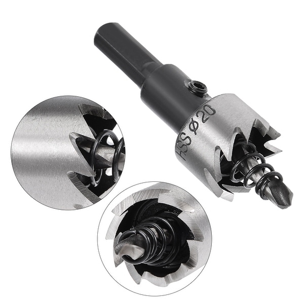28mm Hole Saw Carbide Tip High-speed Steel Drill Bit Wood Metal Alloy Cutter Kit 