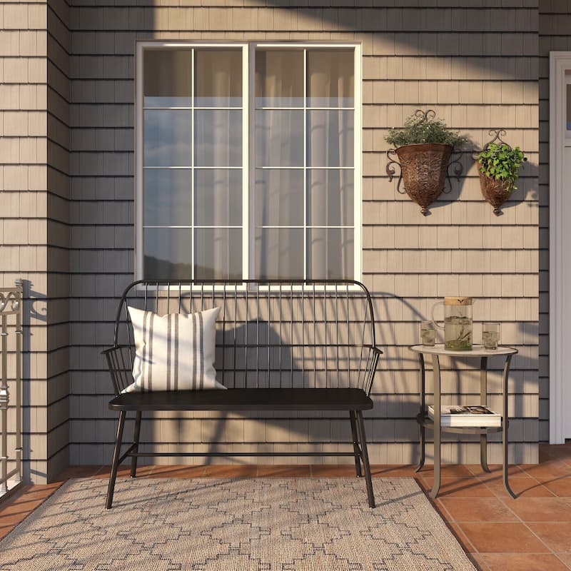 Brown Metal Indoor Outdoor Hanging Vintage Scroll Indoor Outdoor Wall Planter with Vine Accents (Set of 2)