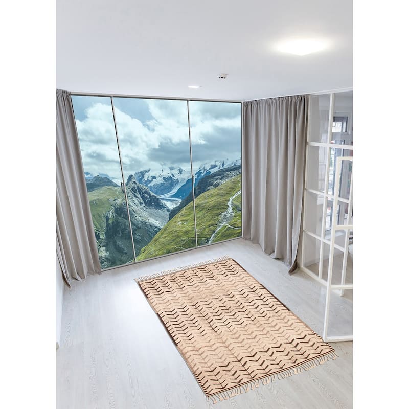 ECARPETGALLERY Hand-knotted Tangier Ivory Wool Rug - 8'4 x 12'0