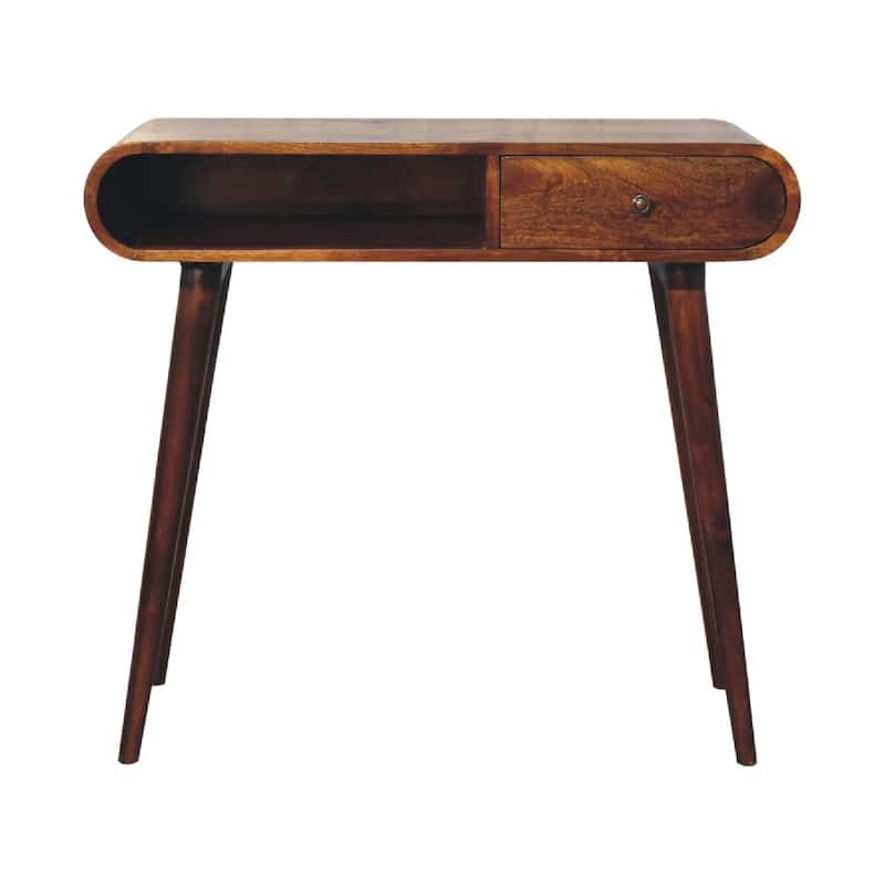 Artisan Furniture Chestnut London Open Console, Brown with one Drawer