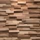 preview thumbnail 1 of 6, Wall!Supply 0.79 in. x 7.09 in. x 19.49 in UltraWood Teak Firenze Jointless Z-shape Interlocking (10-Pack) Teak Firenze