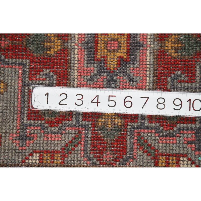 Hand Knotted Oriental 100% Wool Carpet Traditional Geometric Greys & Charcoal Kazak Area Rug - 5' 10'' X 4' 0''