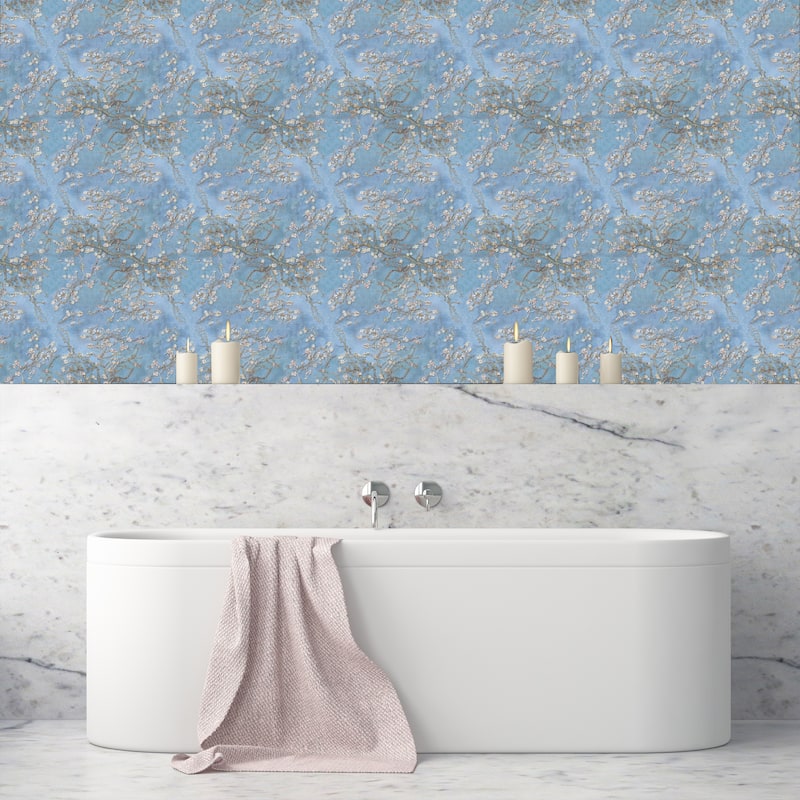 Floral Almond Blossom Voyage Removable Wallpaper - 24'' inch x 10'ft