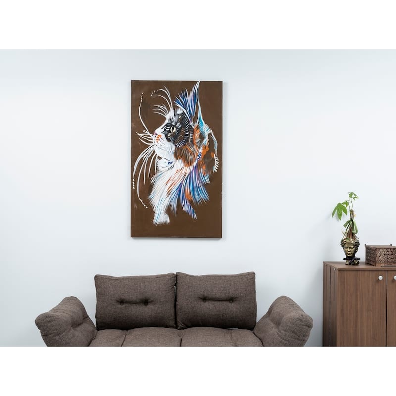 Wandela Wall Canvas Paintings 47'' x 27'' - Brown