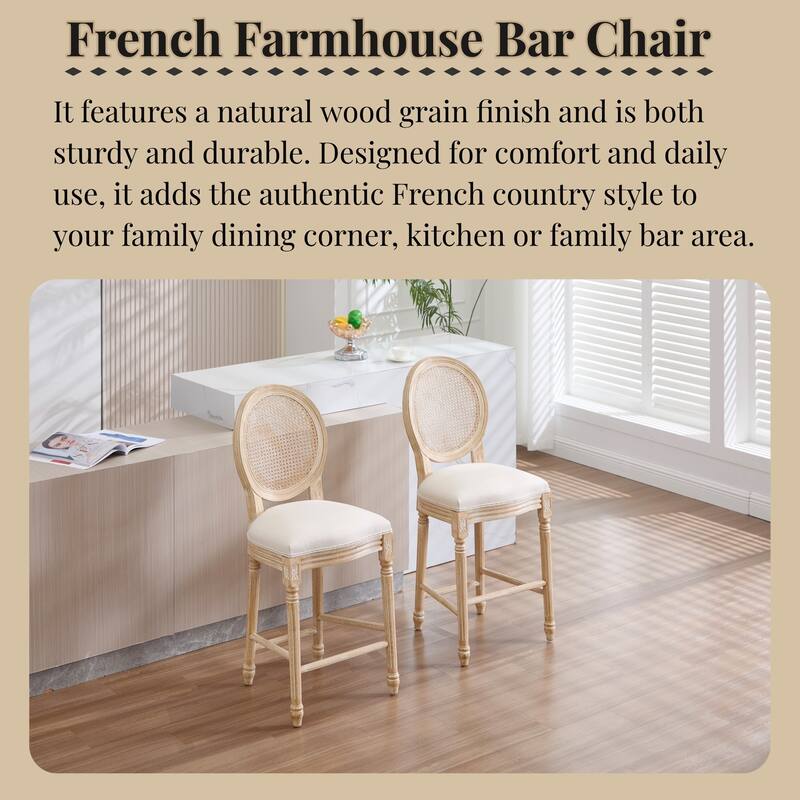 Upholstered Counter Height Chairs Side Chairs Set of 2