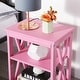 preview thumbnail 8 of 11, Modern Nightstand with 3-Tier Storage Shelves, Nightstands Set of 2