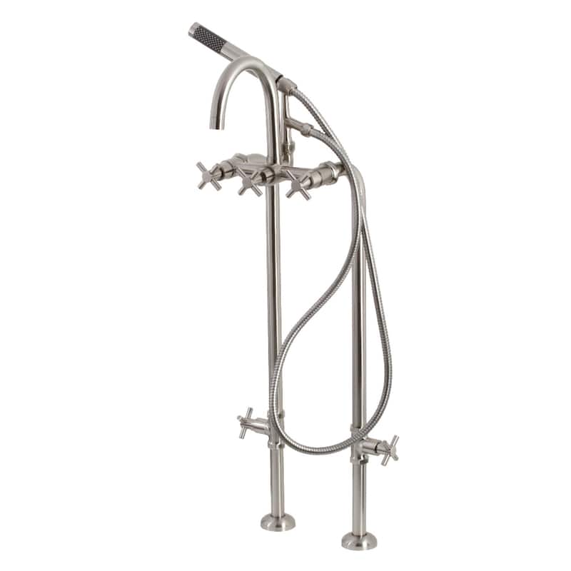 Kingston Brass Concord Freestanding Tub Faucet with Supply Line