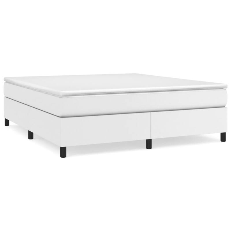 vidaXL Bed Frame Box Spring Platform Bed Mattress Foundation Faux Leather