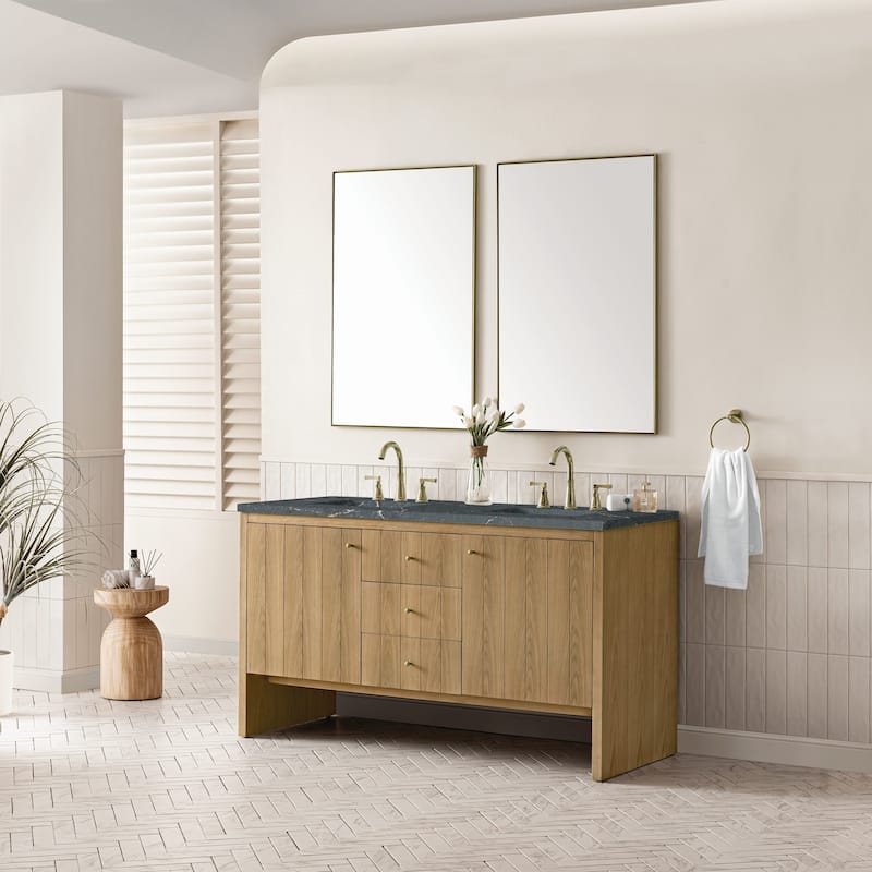 James Martin Vanities 435-V60D-FPBL Hudson 60" Free Standing Double