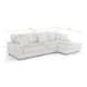 118.4"W Plush Modular Sectional Sofa with Pillows