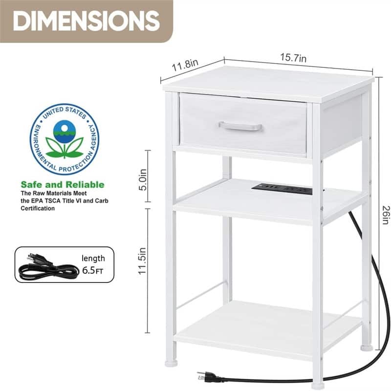 Night Stands with Charging Station