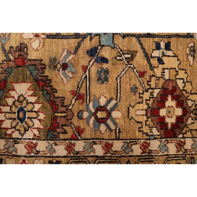 ECARPETGALLERY Hand-knotted Jules Sultane Khaki Wool Rug - 7'8 x 9'10