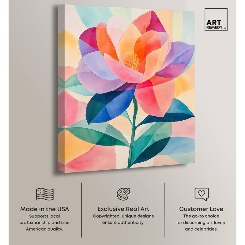 Ail Geofloral II Canvas by Art Remedy, Gallery Wrapped