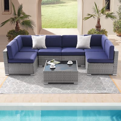Bonosuki 7-Piece Patio Furniture Set All-Weather Conversation Sets