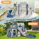 preview thumbnail 14 of 12, Toddler Slide, 9 in 1 Kids Indoor Bus Slide for Toddlers 1-3, Baby Indoor Outdoor Slide Bus Play House Playset Playground