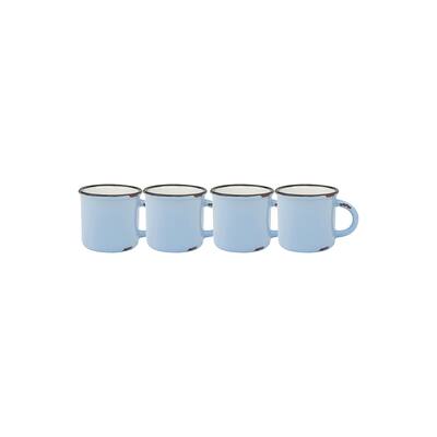 Tinware Espresso Mugs, Set of 4
